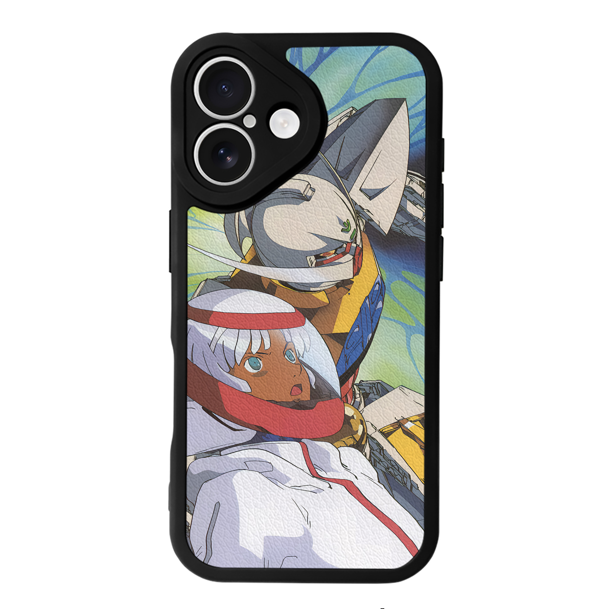 （画像用） 機動戦士ガンダム Mobile Suit Gundam 【iPhone 16シリーズ対応】シリコンスマホケース（レザー調） 材質：シリコン